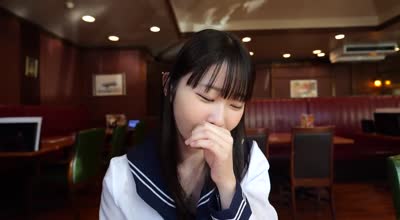 EROFV-279 【アフスク☆セックス】明るい笑顔と関西弁がめっちゃかわいいご陽気ガール！！キツキツなパイパンマ○コに溢れる程大量精子注入！！
